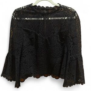 BB Dakota Black Lace Top